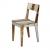 2475 Oak chair in scrapwood W 1